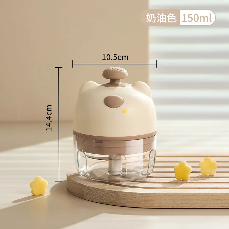Cute Bear Rechargeable Anti-Slip Electric Grinder - Image 3
