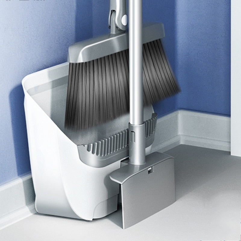 Creative Self-Cleaning Foldable Dustpan Broom - Image 5