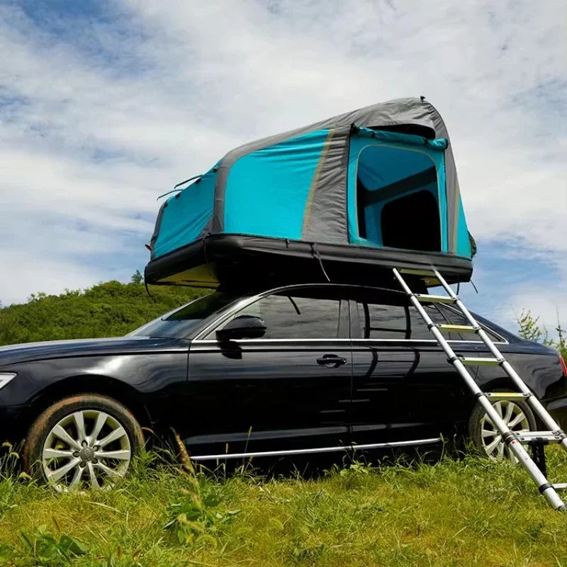 Camping Ready Large Inflatable Soft Cover Car Top Tent - Image 4