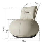 Ergonomic Back Support Rotating Lounge Chair