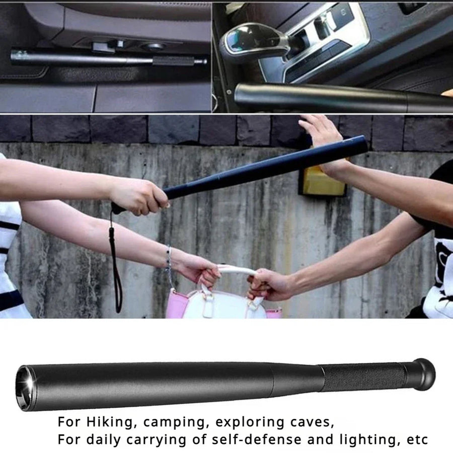 Tactical Aluminium Alloy Flashlight Self Defense Telescopic Stick - Image 4