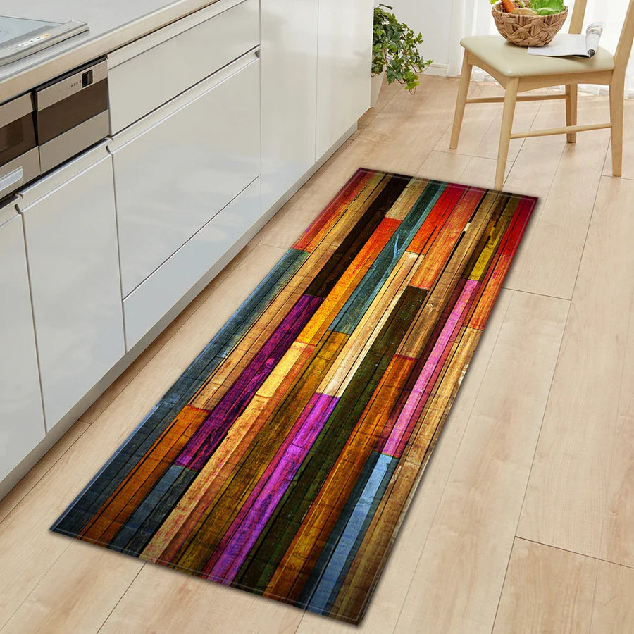 Vintage Wood Look Non-slip Cute Rugs - Image 9