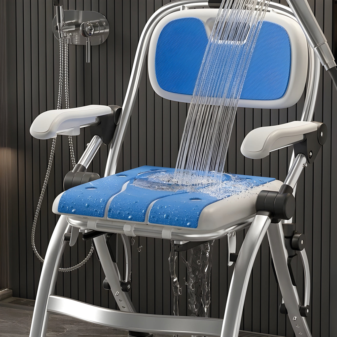 Ergonomic Non-Slip Elderly Bathroom Chair - Image 3