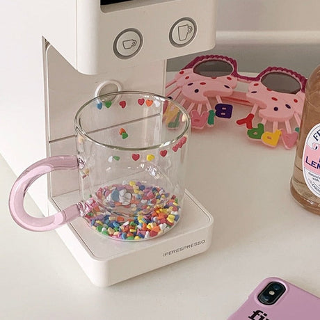 Korean Double Layer Glass Cup - Image 0