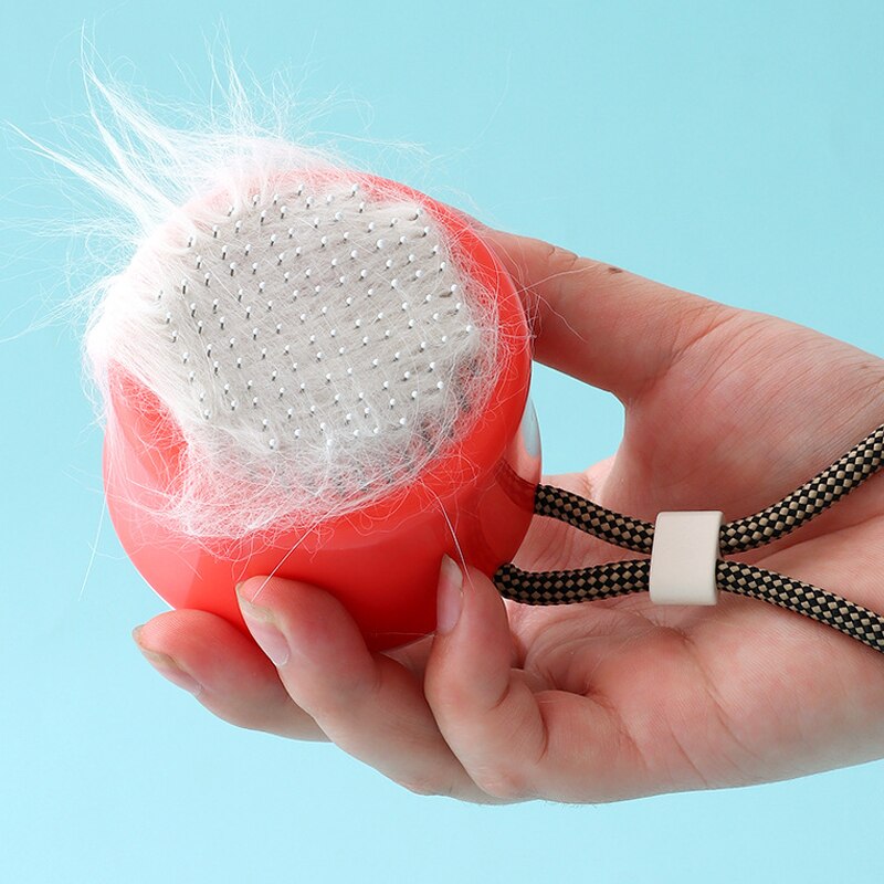 One Click Clean Mini Cat Hair Removal Brush