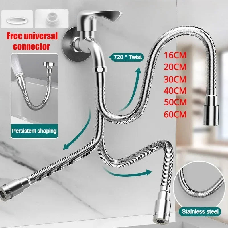 Universal Flexible Adjustable Kitchen Faucet Extender Nozzle - Image 4