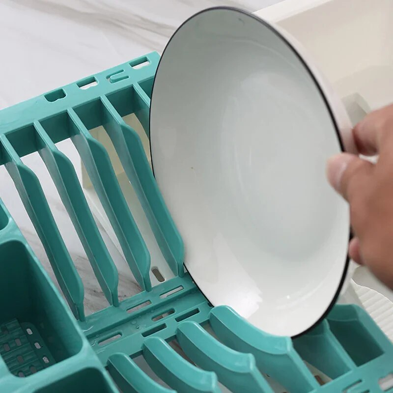 Efficient Kitchen Retractable Dish Drain Rack - Image 2
