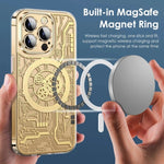 Futuristic Design Heavy-Duty Magsafe Clear iPhone Case