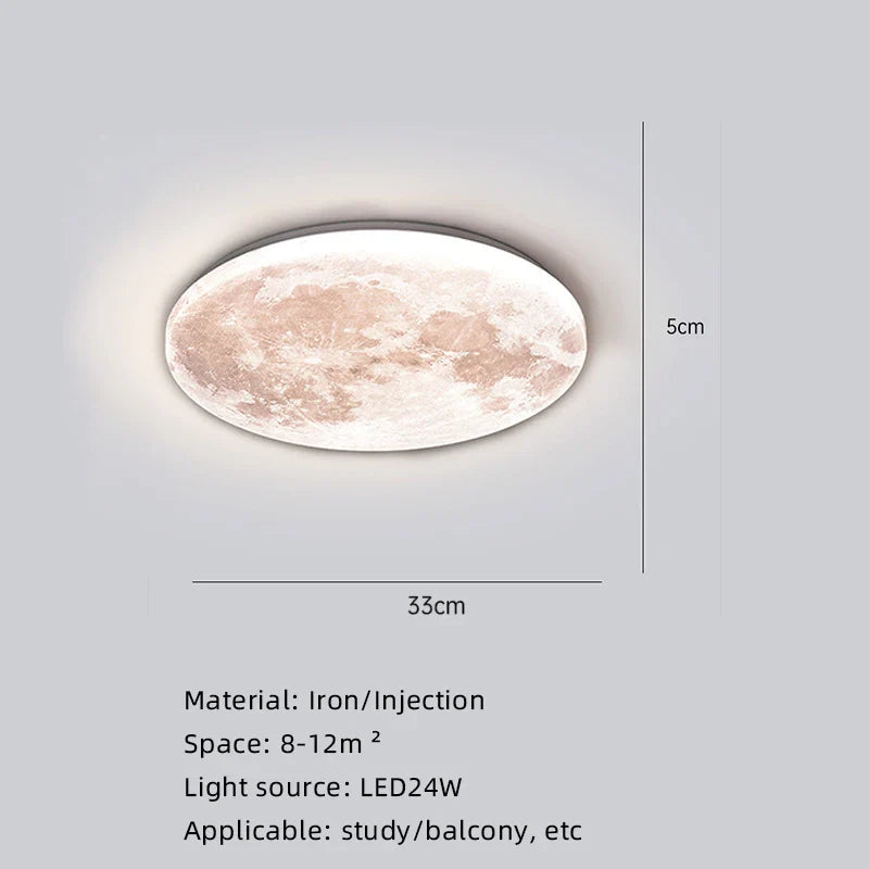 Moon Surface Artistic Modern Ceiling Lamp - Image 4
