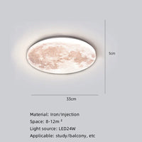 Moon Surface Artistic Modern Ceiling Lamp - Image 4