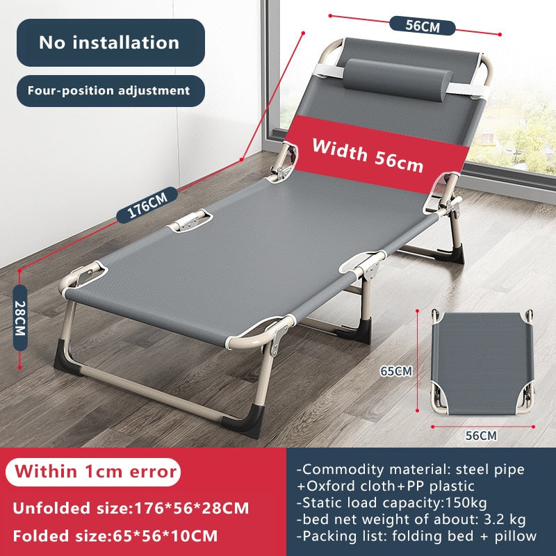 Relax Anywhere Foldable Recliner Single Bed - Image 7