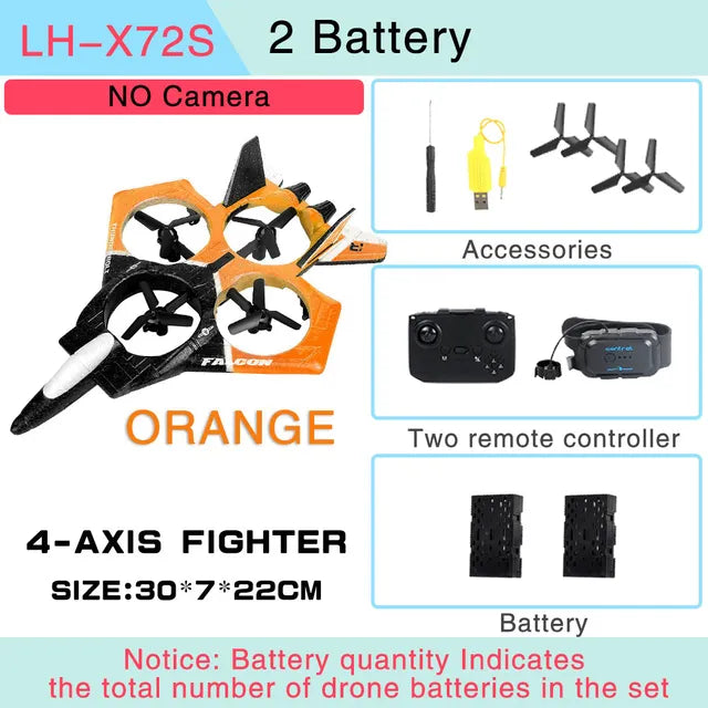 Durable Foam Remote Control Drone Toy Plane - Image 7