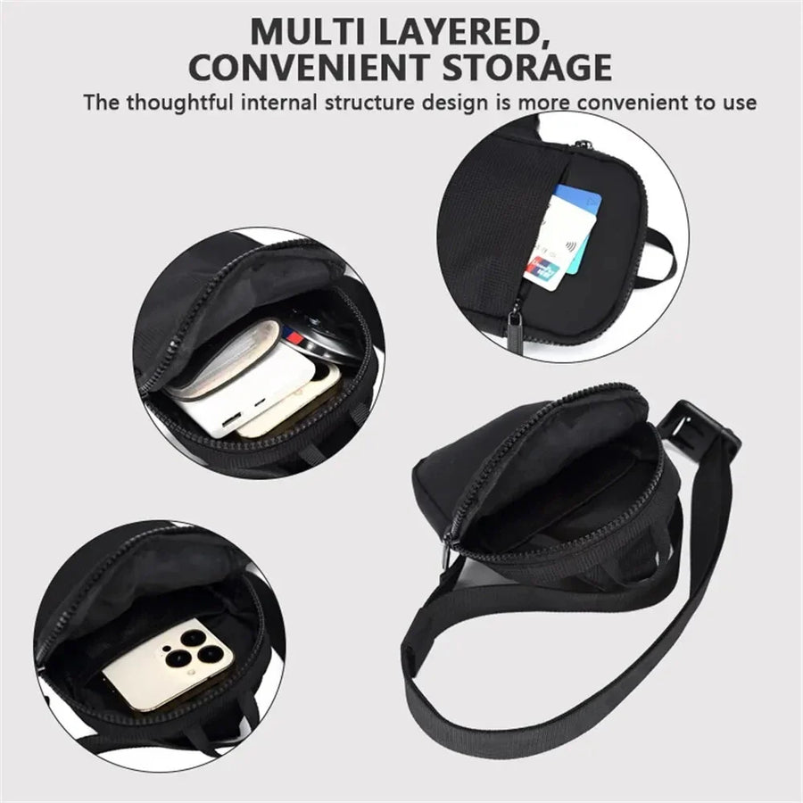 Stylish Functional Oxford Crossbody Men Casual Shoulder Bag - Image 4
