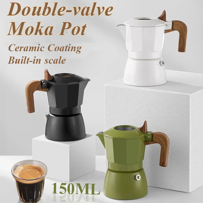 Vintage Double-Valve Espresso Pot - Image 2