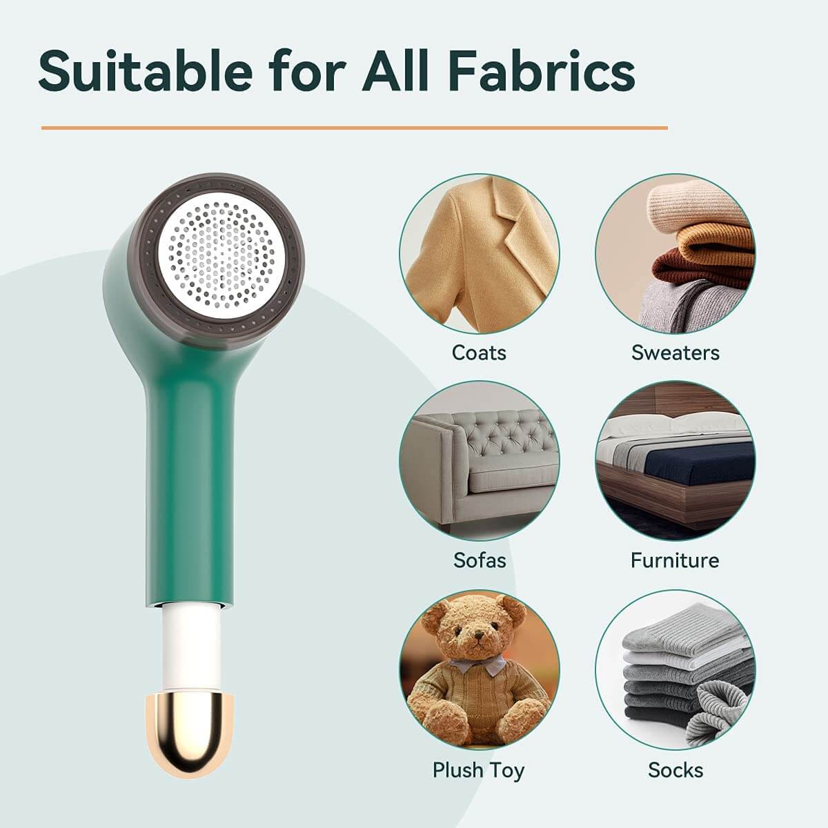 2in1 Rechargeable Electric Clothes Lint Remover