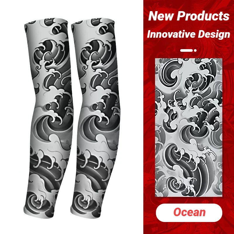 Sun Protection Long Arm Tattoo Sleeves - Image 9