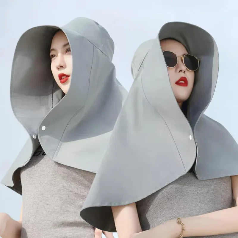 Sun Guard Oversized UV Protection Hat - Image 4