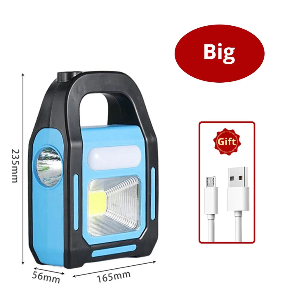 Solar USB Rechargeable Power Bank Camping Lantern