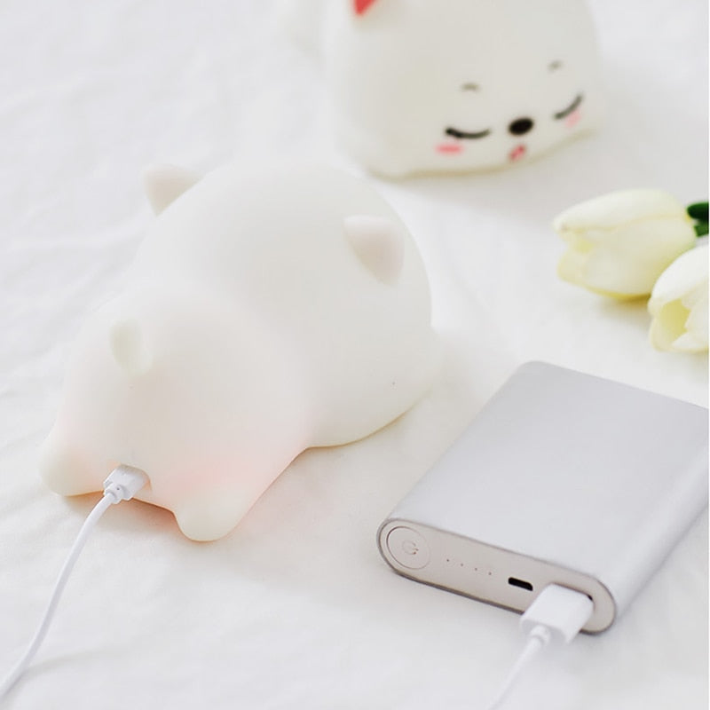 Mini Cat LED Touch Sensor Night Lamp - Image 1