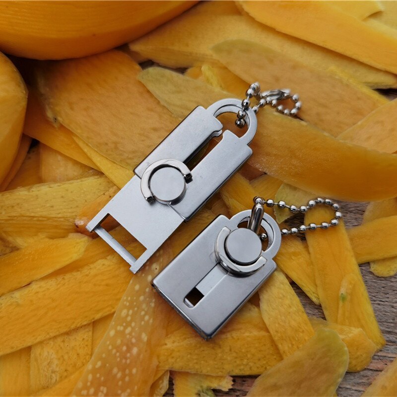 Stainless Steel Mini Vegetable Peeler Keychain - Image 1