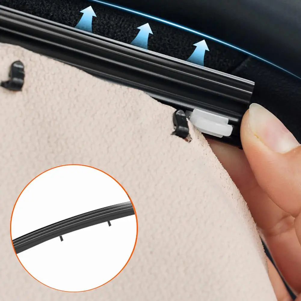 Magnetic Slide Retractable Rail Car Window Curtains - Image 2