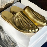 Disco Toes Metallic Five-Toe Artsy Slipper