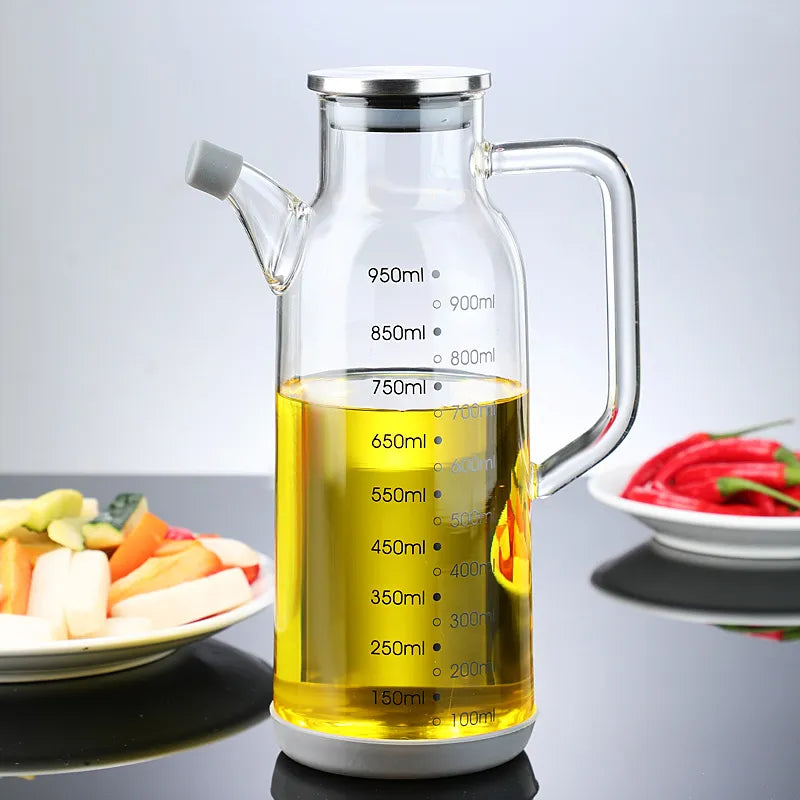 Pure Glass Measuring Scale Oil Dispenser  Bottle - Image 8