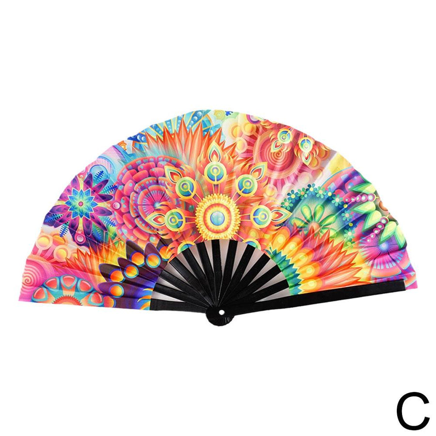 Reflective Japanese Style Folding Hand Fan - Image 12
