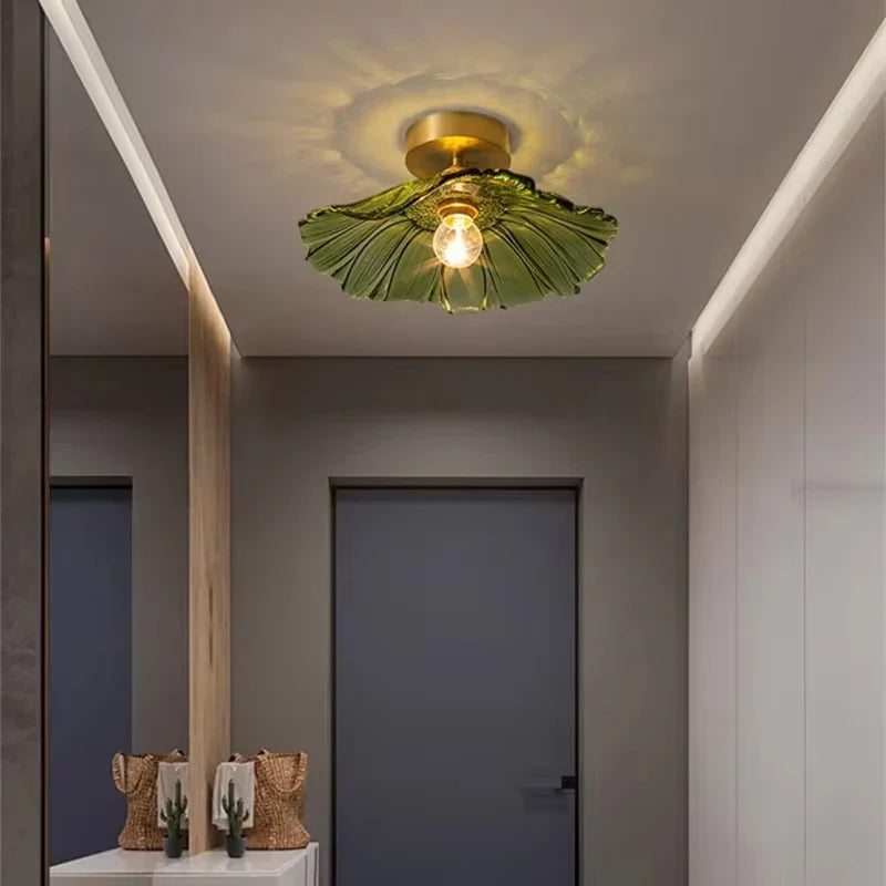 Blush Bloom Vintage Glass Pendant Light