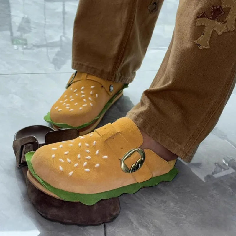 Hamburger Style Casual Beach Slippers - Image 5