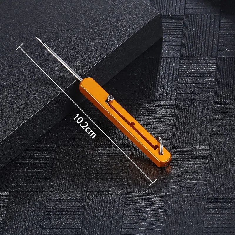 Compact Titanium Outdoor Defense Tool Keychain - Image 6