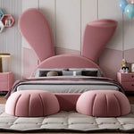 Fancy Pink Rabbit Modern Bed