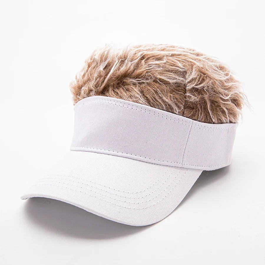 Hip-Hop Fake Hair Baseball Hat - Image 11
