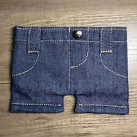 Pocket Pants Mini Denim Zip Wallet
