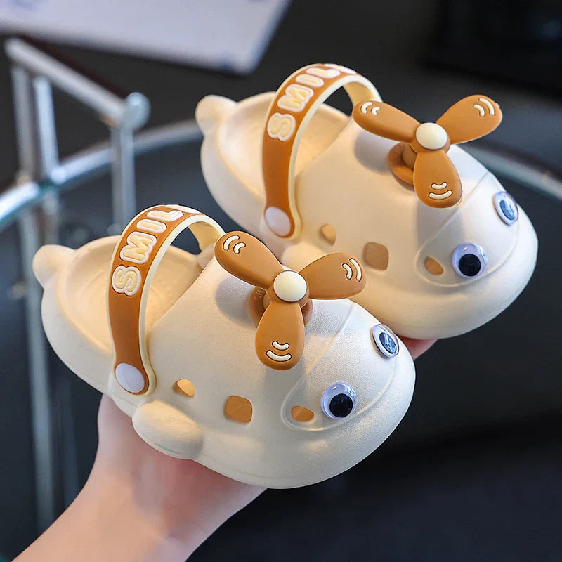 Cartoon Airplane Outdoor Summer Kids Slippers - Image 5
