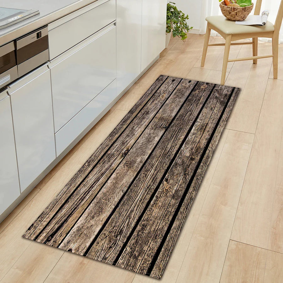 Vintage Wood Look Non-slip Cute Rugs - Image 12