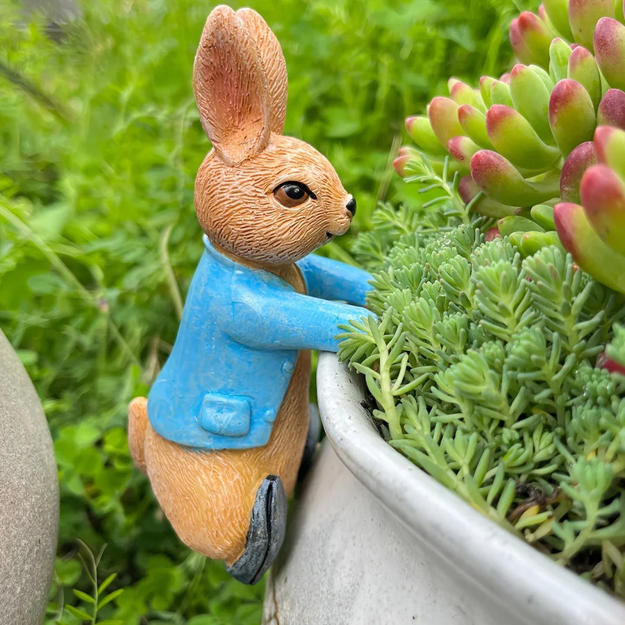 Little Hopper Rabbit Garden Planter Statue