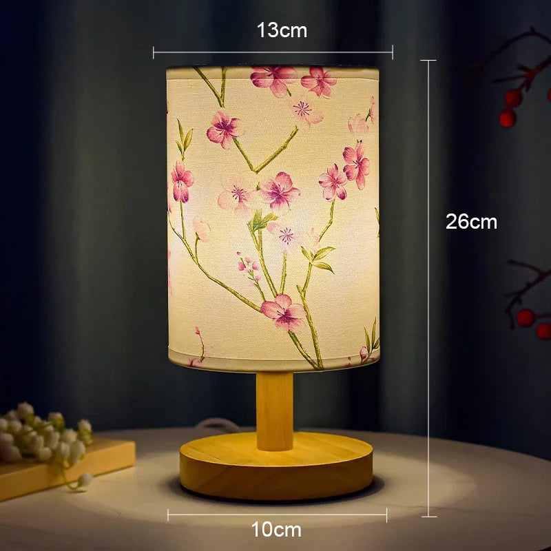 Sakura Glow Oriental Blossom Bedside Table Lamp - Image 6