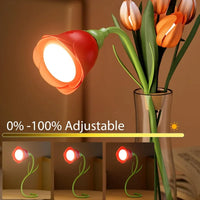 Last Rose Blooming Rose Accent Desk Lamp - Image 4