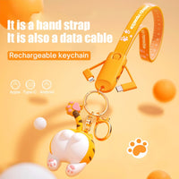 Cute Cat Universal Phone Charger Keychain - Image 1