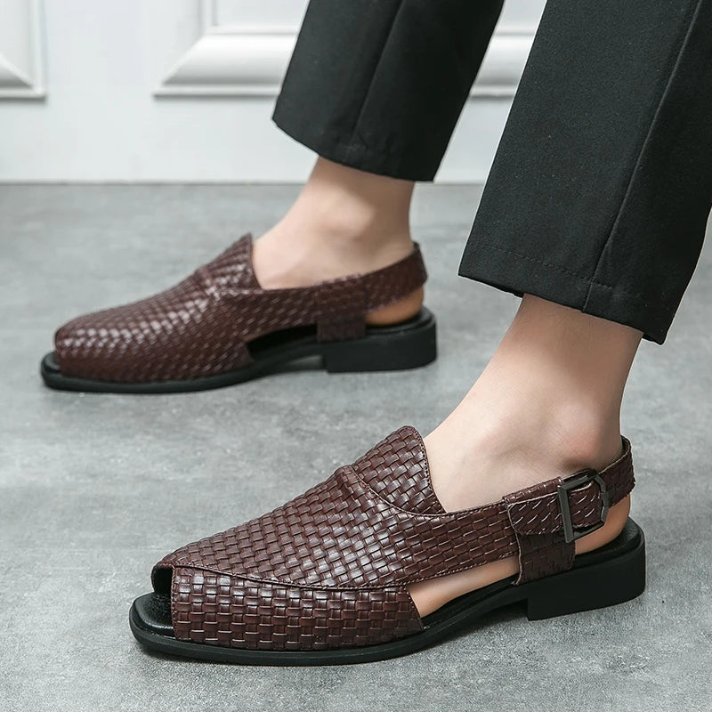 Italian Craft Handmade Solid Leather Sandals - Image 4