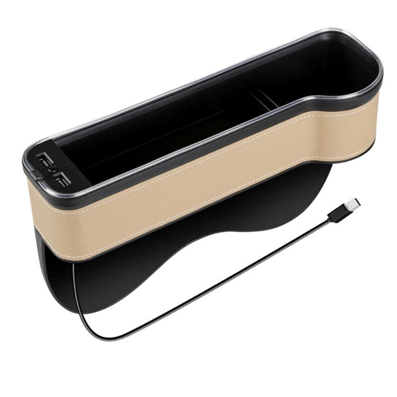 USB Charging LED Car Seat Gap Organizer - Image 6