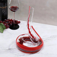 Artisan Blown Snake-Shaped Glass Wine Separator - Image 4