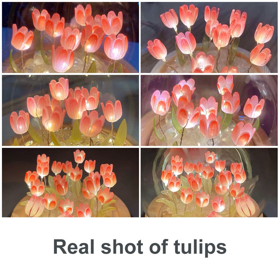 Shiny Tulip Handmade Night Lamp - Image 6