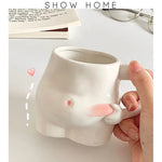 Big Belly Fat Ceramic Coffee Mug