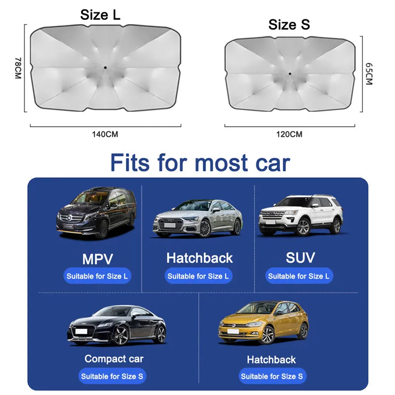 Sunshield Foldable Car Windshield Umbrella - Image 5