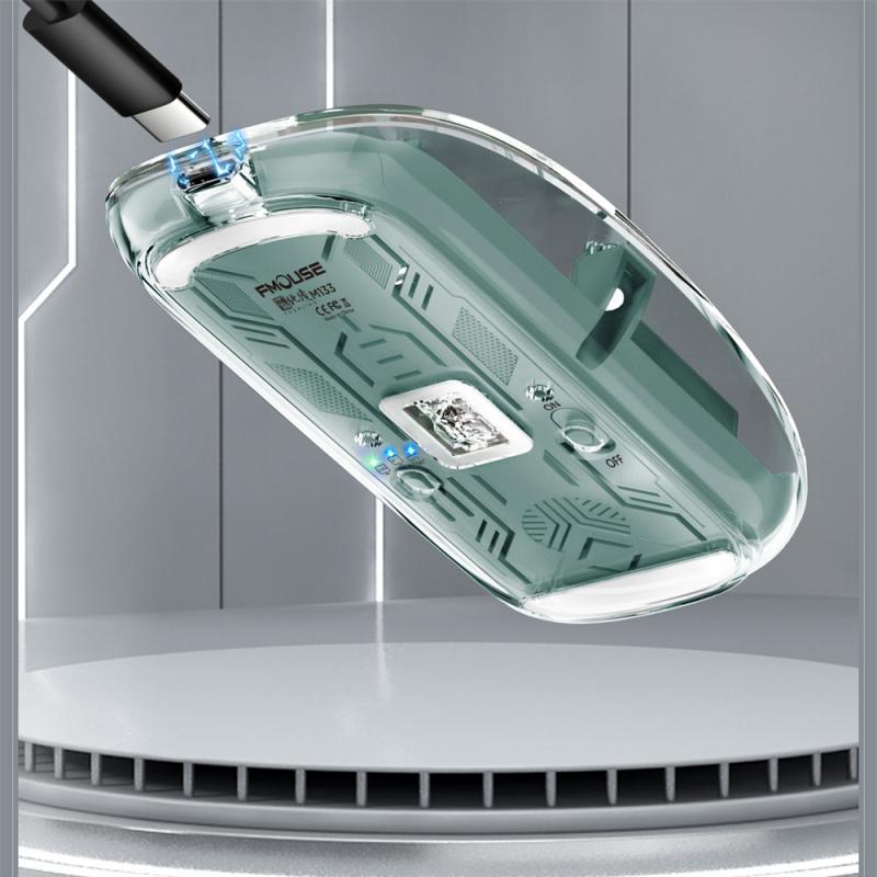 Silent Transparent Clear Click Wireless Mouse - Image 4