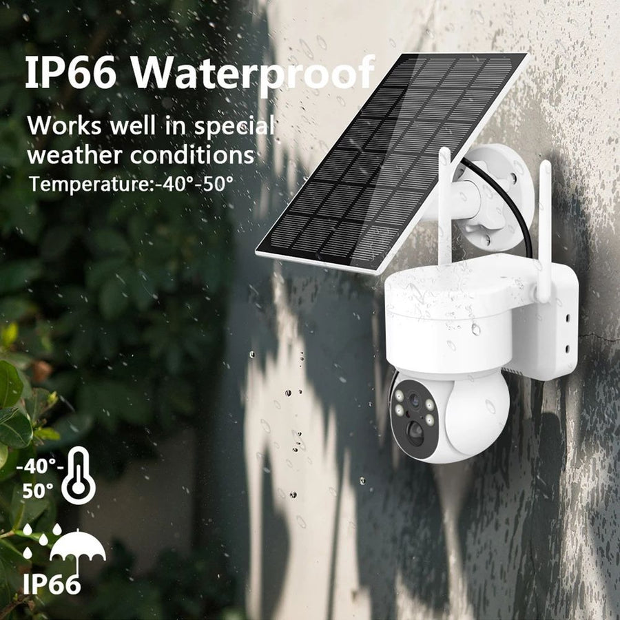 Outdoor WiFi Solar-Powered Security IP Camera - Image 0