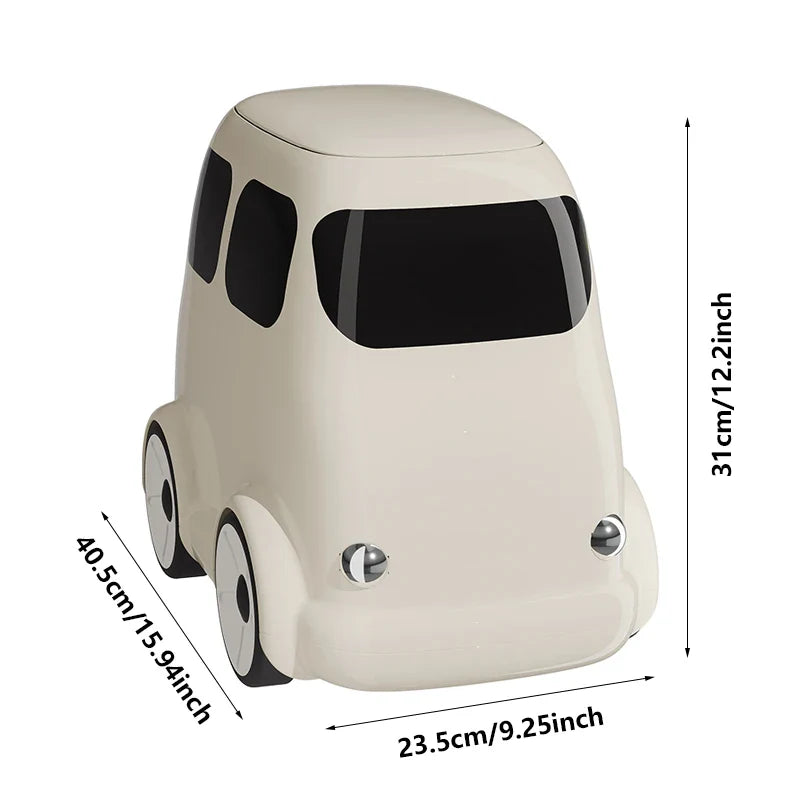 Cartoon Car Kids Ride-On Trash Bin - Image 5