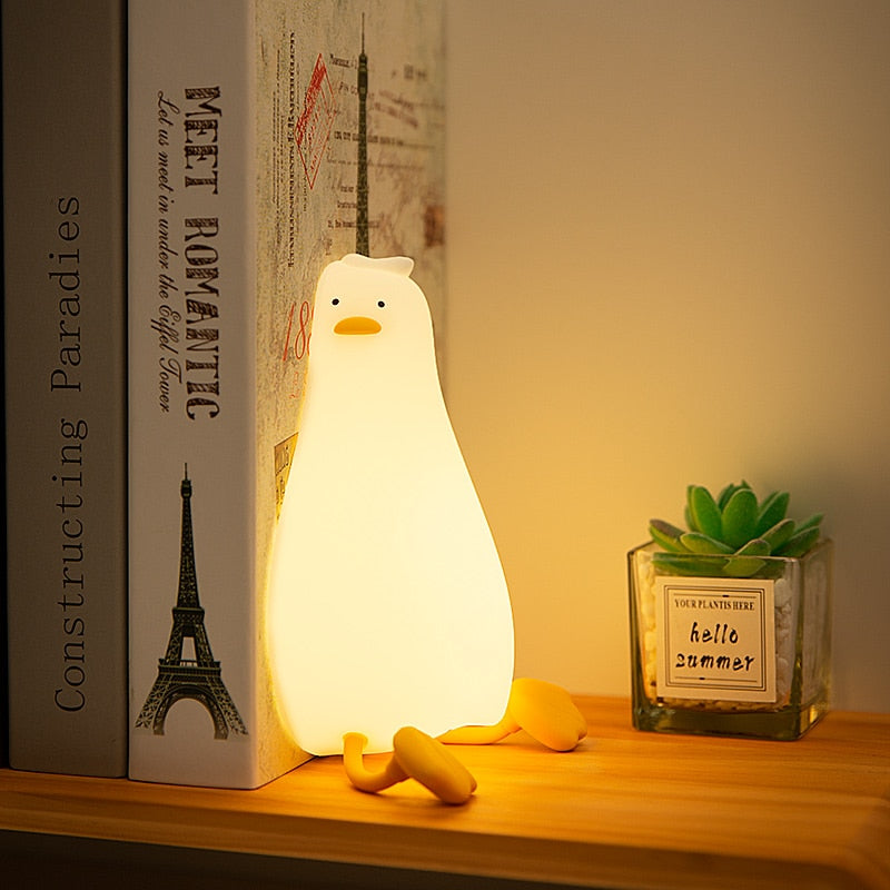 Lazy Flat Duck Atmosphere Night Lamp - Image 3